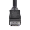 Cabo DisplayPort 1.2 StarTech.com 1,8 m (6ft) – Cabo DisplayPort 4K x 2K Ultra HD certificado VESA – Cabo DP para DP para monitor – Cabo de vídeo/display DP – Fichas DP com bloqueio