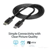 Cabo DisplayPort 1.2 StarTech.com 1,8 m (6ft) – Cabo DisplayPort 4K x 2K Ultra HD certificado VESA – Cabo DP para DP para monitor – Cabo de vídeo/display DP – Fichas DP com bloqueio