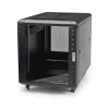 Armário de servidor 12U de 4 postes StarTech.com, armário de dados de 19 polegadas com fecho para equipamento de computador/AV/IT, rack de escritório/rede doméstica com rodas e calhas de montagem ajustáveis