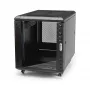 Armário de servidor 12U de 4 postes StarTech.com, armário de dados de 19 polegadas com fecho para equipamento de computador/AV/IT, rack de escritório/rede doméstica com rodas e calhas de montagem ajustáveis