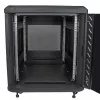 Armário de servidor 12U de 4 postes StarTech.com, armário de dados de 19 polegadas com fecho para equipamento de computador/AV/IT, rack de escritório/rede doméstica com rodas e calhas de montagem ajustáveis