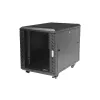 Armário de servidor 12U de 4 postes StarTech.com, armário de dados de 19 polegadas com fecho para equipamento de computador/AV/IT, rack de escritório/rede doméstica com rodas e calhas de montagem ajustáveis