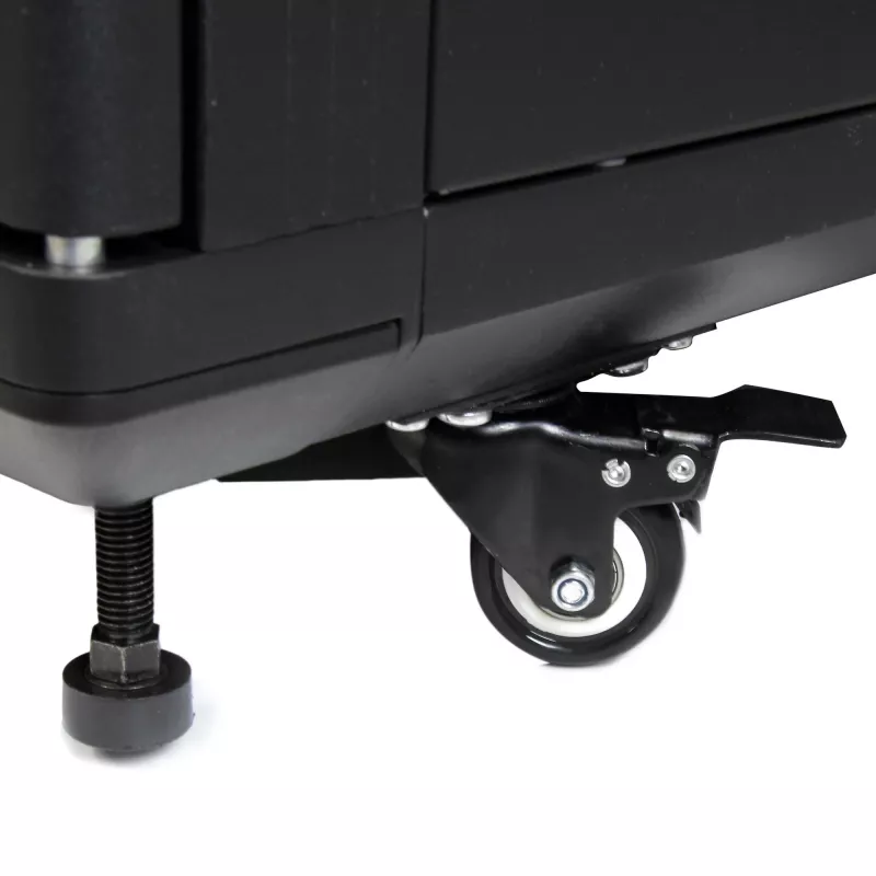 Armário de servidor 12U de 4 postes StarTech.com, armário de dados de 19 polegadas com fecho para equipamento de computador/AV/IT, rack de escritório/rede doméstica com rodas e calhas de montagem ajustáveis
