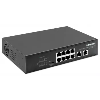 Switch Intellinet 8 portas Gigabit Ethernet PoE+ 120W 2 portas uplink