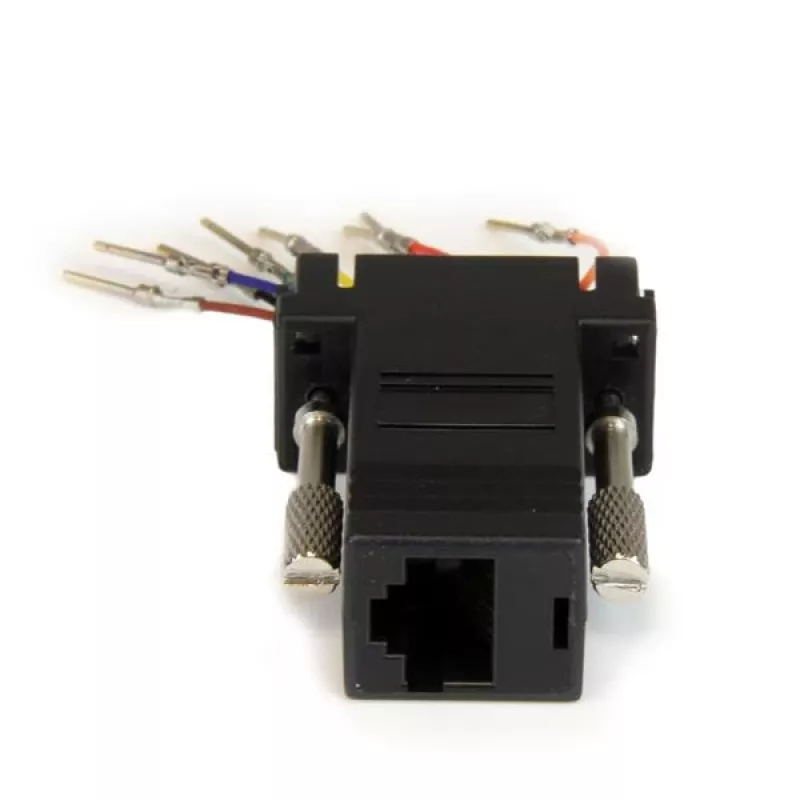 Adaptador modular StarTech.com DB9 para RJ45 – M/F, DB-9, RJ-45, preto