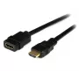 Cabo de extensão HDMI StarTech.com 2 m (6 ft) – HDMI macho para HDMI fêmea – extensão de cabo HDMI 4K – cabo HDMI 4K 30 Hz UHD com Ethernet M/F – cabo High Speed HDMI 1.4 – cabo de extensão HDMI