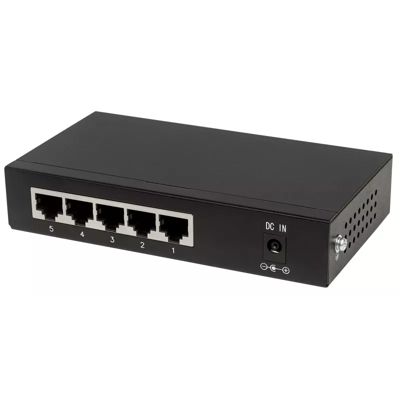 Switch Intellinet 5 portas Gigabit Ethernet PoE+, 4 portas PSE, compatível com IEEE 802.3at/af Power over Ethernet (PoE+/PoE), 60 W, de secretária