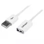 Cabo de extensão USB 2.0 StarTech.com 3 m branco A para A – macho/fêmea