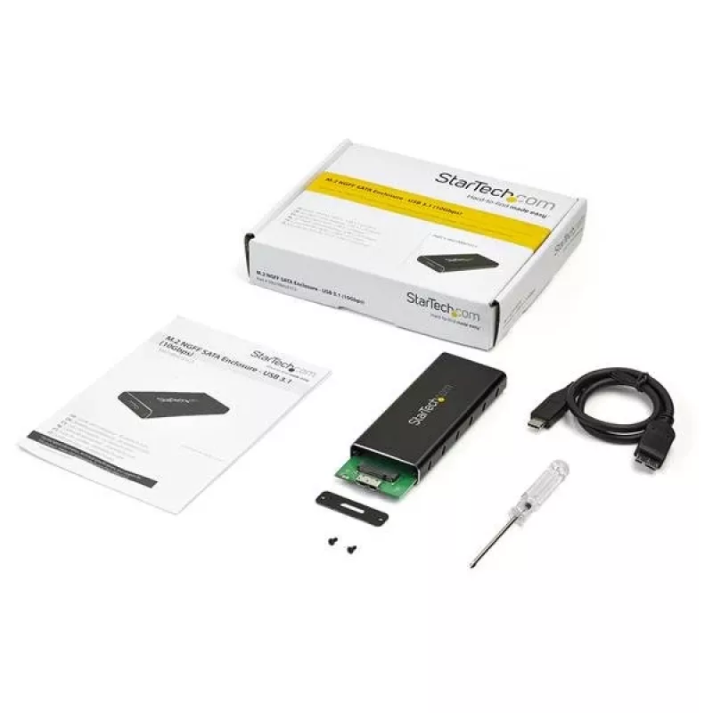Caixa StarTech.com para SSD M.2 SATA - USB 3.1 (10 Gbit/s) com cabo USB-C