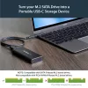 Caixa StarTech.com para SSD M.2 SATA - USB 3.1 (10 Gbit/s) com cabo USB-C
