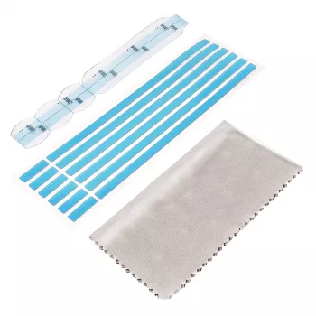 Tiras adesivas e abas de montagem para filtro de privacidade StarTech.com - Kit de instalação universal para filtros de privacidade antirreflexo para portátil/monitor de computador, tiras/suportes de substituição