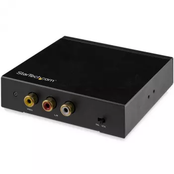 Caixa conversora StarTech.com HDMI para RCA com áudio, conversor de vídeo ativo, preto, REACH, FCC, 1920 x 1080 píxeis, 640 x 480,800 x 600,1920 x 1080, 480p, 576p, 720p, 1080p