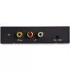 StarTech.com HD2VID2 conversor de HDMI para RCA (vídeo composto) com áudio, NTSC/PAL, 1080p, preto