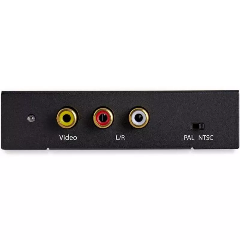 StarTech.com HD2VID2 conversor de HDMI para RCA (vídeo composto) com áudio, NTSC/PAL, 1080p, preto