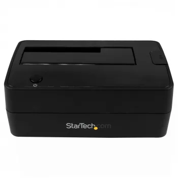 Docking station StarTech.com Single Bay USB 3.1 para SATA, dock USB 3.1 (10 Gbps) para disco rígido, docking station externa 2,5/3,5 polegadas SATA III HDD/SSD, baía de disco rígido de carregamento superior