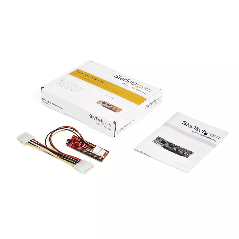 Adaptador StarTech.com IDE para SATA para disco rígido ou unidade ótica – Conversor 40 pinos PATA para SATA 2,5 polegadas HDD/SSD/ODD