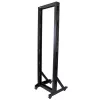 Rack de servidor StarTech.com 2 postes 42U móvel de estrutura aberta, rack de rede 19 polegadas de dois postes com rodas, rack aberto móvel para equipamento AV/dados/média/IT, rack de computador para casa/escritório - rodas incluídas