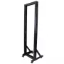 Rack de servidor StarTech.com 2 postes 42U móvel de estrutura aberta, rack de rede 19 polegadas de dois postes com rodas, rack aberto móvel para equipamento AV/dados/média/IT, rack de computador para casa/escritório - rodas incluídas