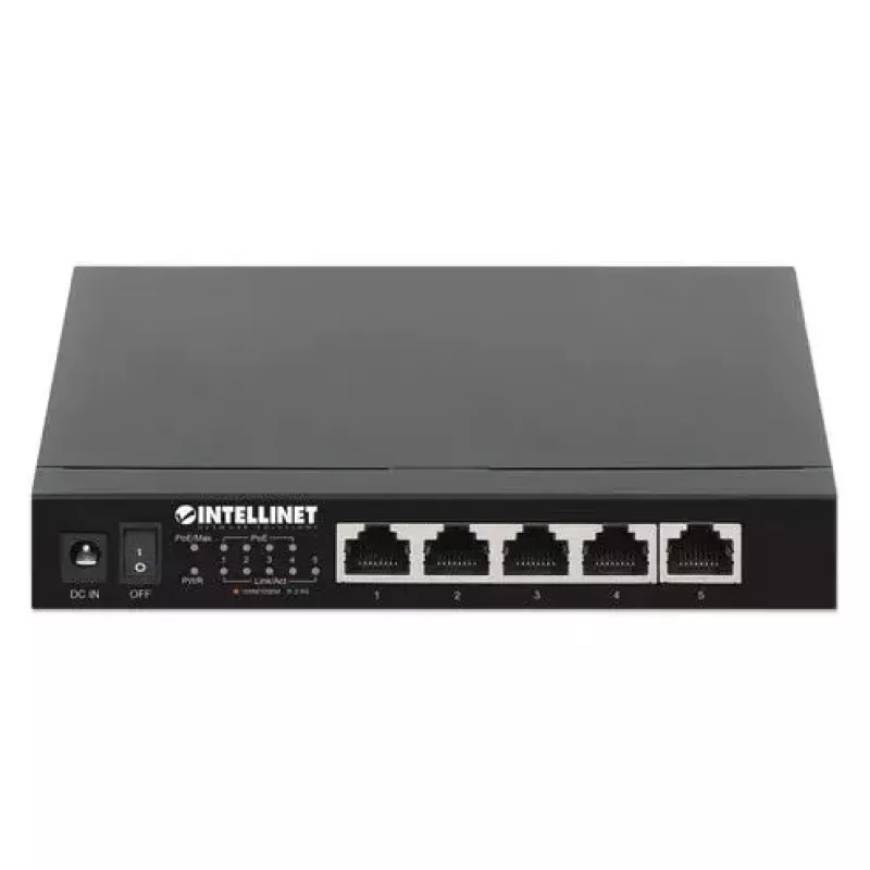 Switch não gerido Intellinet 5 portas 2.5G Ethernet PoE+ 55W