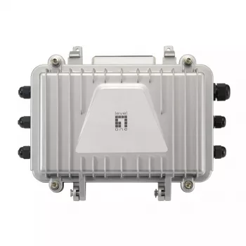Recetor PoE over Hybrid LevelOne, 4 saídas PoE, interior/exterior