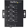 Hub serial de 4 portas StarTech.com adaptador USB para RS232/RS485/RS422 - hub conversor USB 2.0 para série DB9 industrial - certificado IP30 - hub serial em metal para montagem em calha DIN - proteção ESD de 15kV