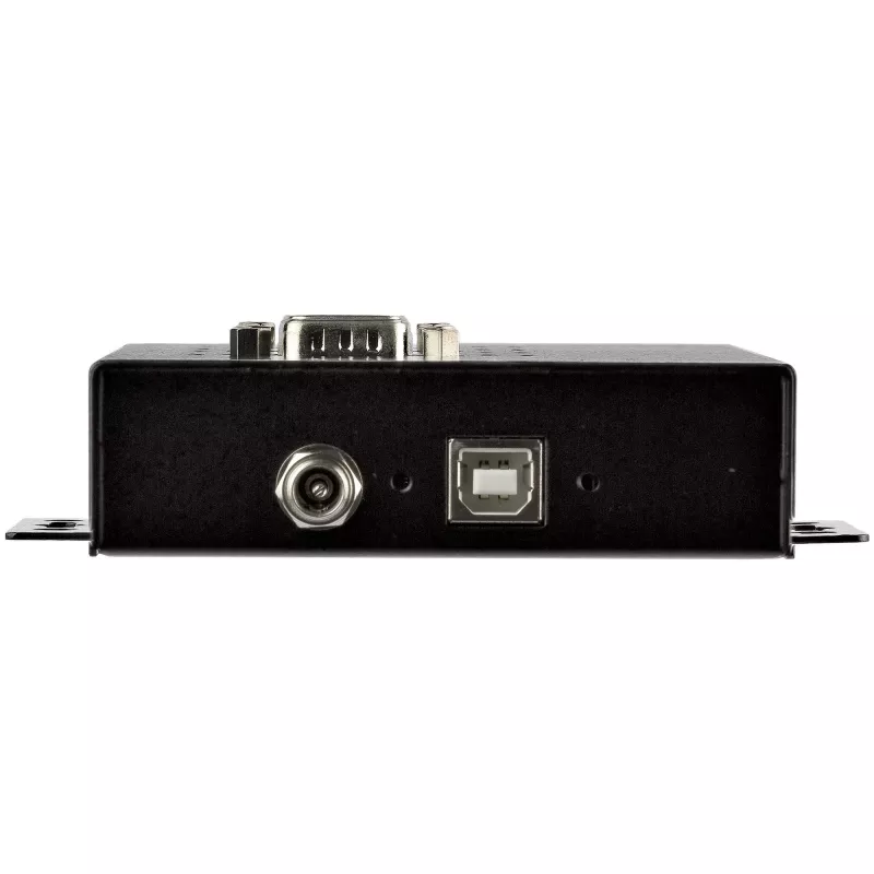 Hub serial de 4 portas StarTech.com adaptador USB para RS232/RS485/RS422 - hub conversor USB 2.0 para série DB9 industrial - certificado IP30 - hub serial em metal para montagem em calha DIN - proteção ESD de 15kV