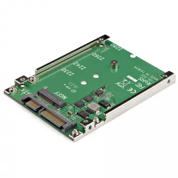 Adaptador StarTech.com M.2 SATA SSD para 2,5 polegadas SATA - conversor M.2 NGFF para SATA - 7mm - suporte open-frame - adaptador para disco M2