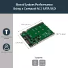 Adaptador StarTech.com M.2 SATA SSD para 2,5 polegadas SATA - conversor M.2 NGFF para SATA - 7mm - suporte open-frame - adaptador para disco M2