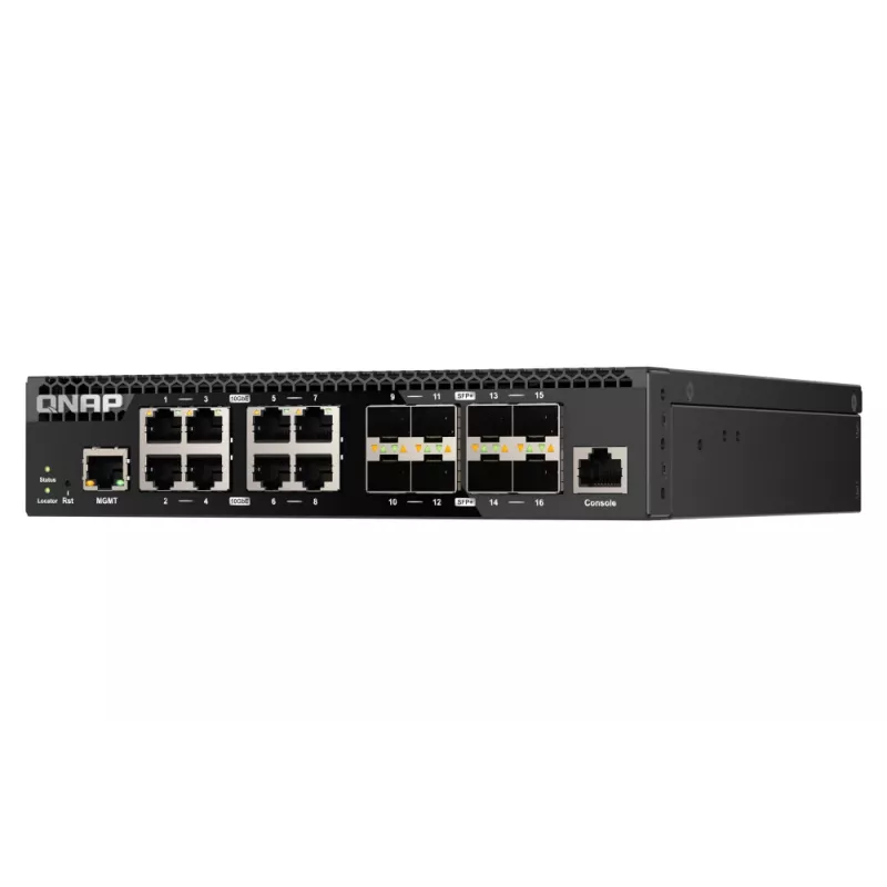 Switch de rede QNAP QSW-M3216R-8S8T gerido L2/L3 10G Ethernet (100/1000/10000) 1U preto
