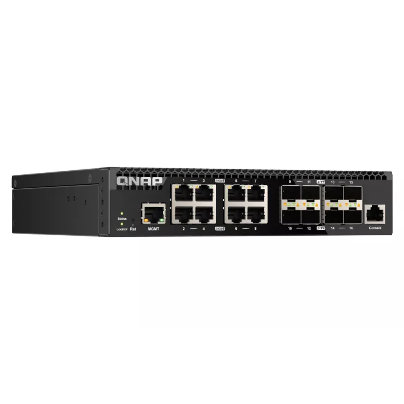 Switch de rede QNAP QSW-M3216R-8S8T gerido L2/L3 10G Ethernet (100/1000/10000) 1U preto