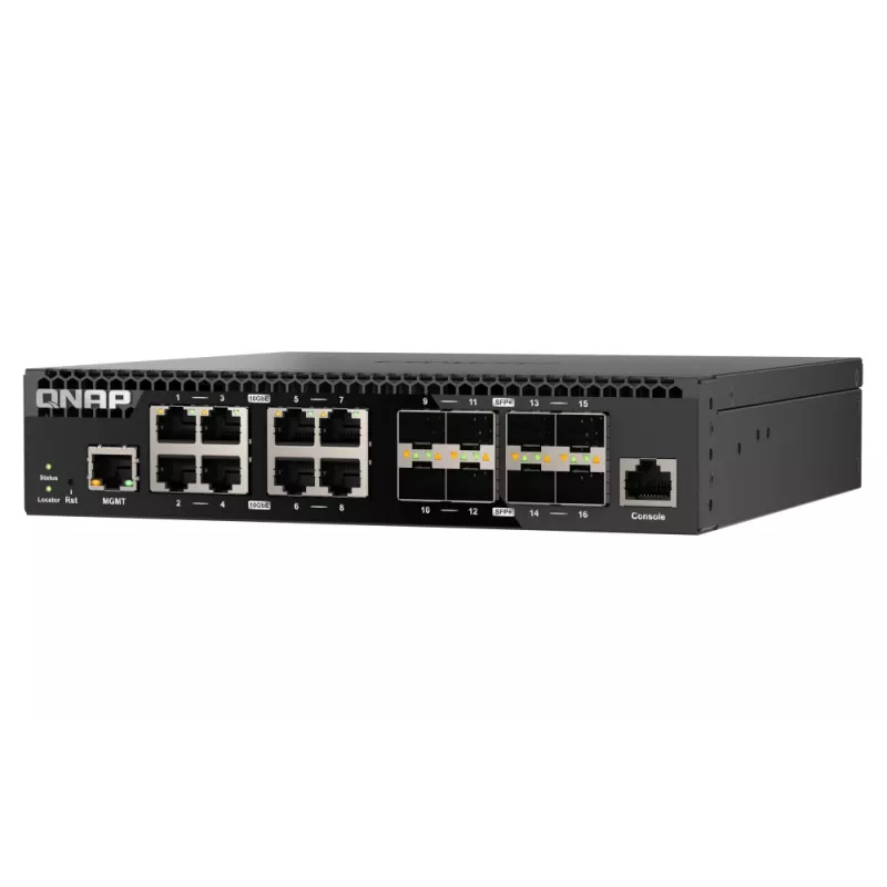 Switch de rede QNAP QSW-M3216R-8S8T gerido L2/L3 10G Ethernet (100/1000/10000) 1U preto