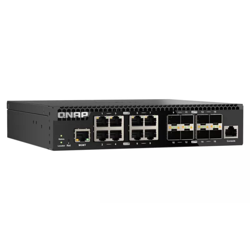 Switch de rede QNAP QSW-M3216R-8S8T gerido L2/L3 10G Ethernet (100/1000/10000) 1U preto