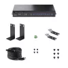 Hub USB 3.0 industrial de 16 portas StarTech.com 5Gbps, metal, montagem DIN/em superfície/em rack, proteção ESD, alimentação por bloco de terminais, até 120 W de carregamento USB partilhado, hub/switch dual-host