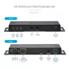 StarTech.com ST121HD20FXA2 kit extensor HDMI por fibra ótica 4K 60Hz, até 1 km (monomodo) / 300 m (multimodo), LC, HDR, HDCP, áudio/RS232/IR, transmissor e recetor