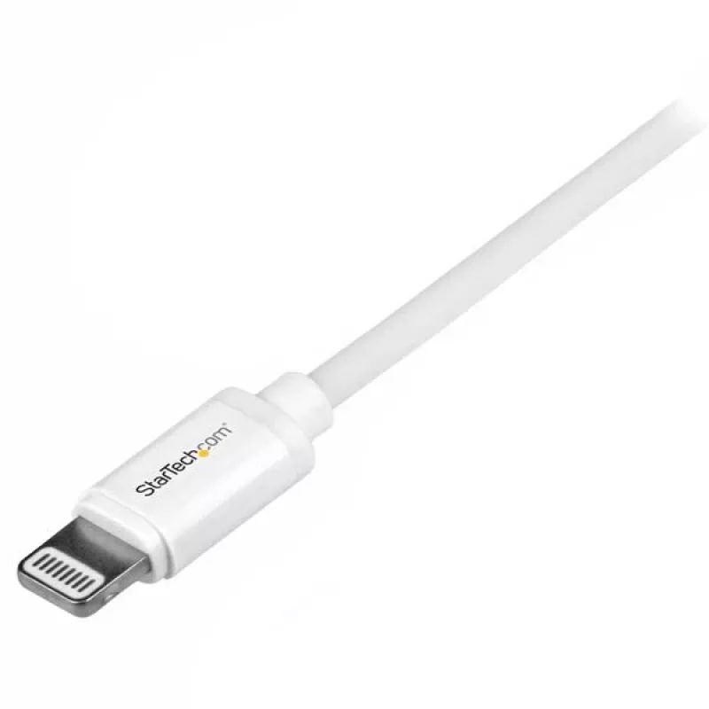 Cabo USB para Lightning StarTech.com 1 m – cabo de carregamento para iPhone/iPad/iPod – cabo Lightning para USB com função de carregamento rápido – certificado Apple MFi – branco