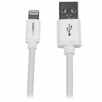 Cabo StarTech.com 2 m (6 ft.) USB para Lightning - cabo de carregamento longo para iPhone / iPad / iPod - cabo Lightning para USB - certificado Apple MFi - branco