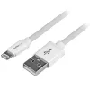Cabo StarTech.com 2 m (6 ft.) USB para Lightning - cabo de carregamento longo para iPhone / iPad / iPod - cabo Lightning para USB - certificado Apple MFi - branco