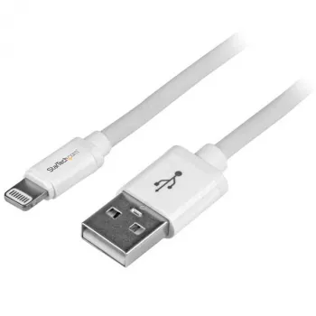 Cabo StarTech.com 2 m (6 ft.) USB para Lightning - cabo de carregamento longo para iPhone / iPad / iPod - cabo Lightning para USB - certificado Apple MFi - branco