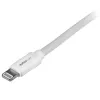 Cabo StarTech.com 2 m (6 ft.) USB para Lightning - cabo de carregamento longo para iPhone / iPad / iPod - cabo Lightning para USB - certificado Apple MFi - branco