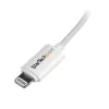 Cabo StarTech.com 2 m (6 ft.) USB para Lightning - cabo de carregamento longo para iPhone / iPad / iPod - cabo Lightning para USB - certificado Apple MFi - branco