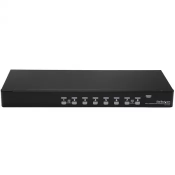 Kit de switch KVM USB StarTech.com 8 portas 1HE para rack com OSD e cabos