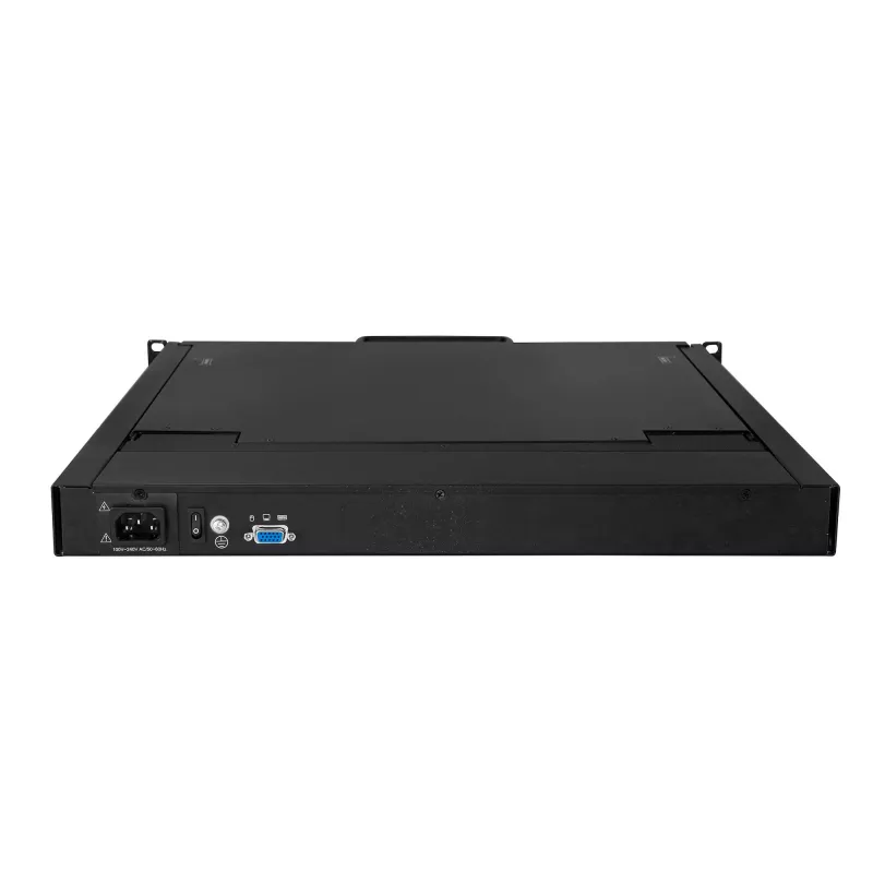 Consola KVM StarTech.com para rack – KVM VGA de porta única com monitor LCD de 19 polegadas para armário de servidor – Gaveta KVM LCD universal 1HE totalmente equipada com cabos e hardware – Suporte USB – 50.000 MTBF