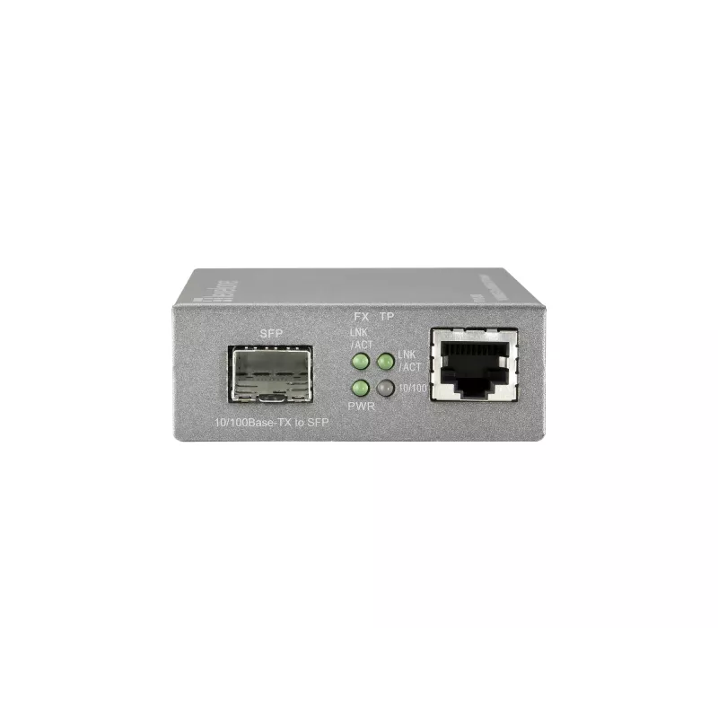 Conversor de suporte de rede LevelOne RJ45 para SFP Managed Fast Ethernet