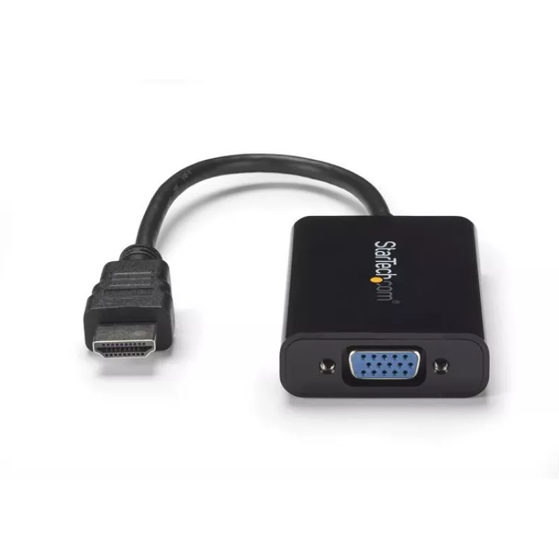 Adaptador conversor de vídeo HDMI para VGA StarTech.com com áudio para PC de secretária / portátil / ultrabook – 1920x1080