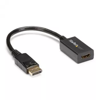 StarTech.com DP2HDMI2 adaptador de vídeo / conversor de DisplayPort para HDMI, macho/fêmea, até 1920x1200, 25 cm