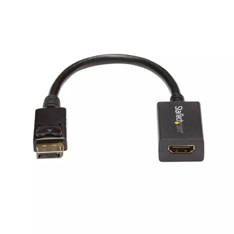 StarTech.com DP2HDMI2 adaptador de vídeo / conversor de DisplayPort para HDMI, macho/fêmea, até 1920x1200, 25 cm