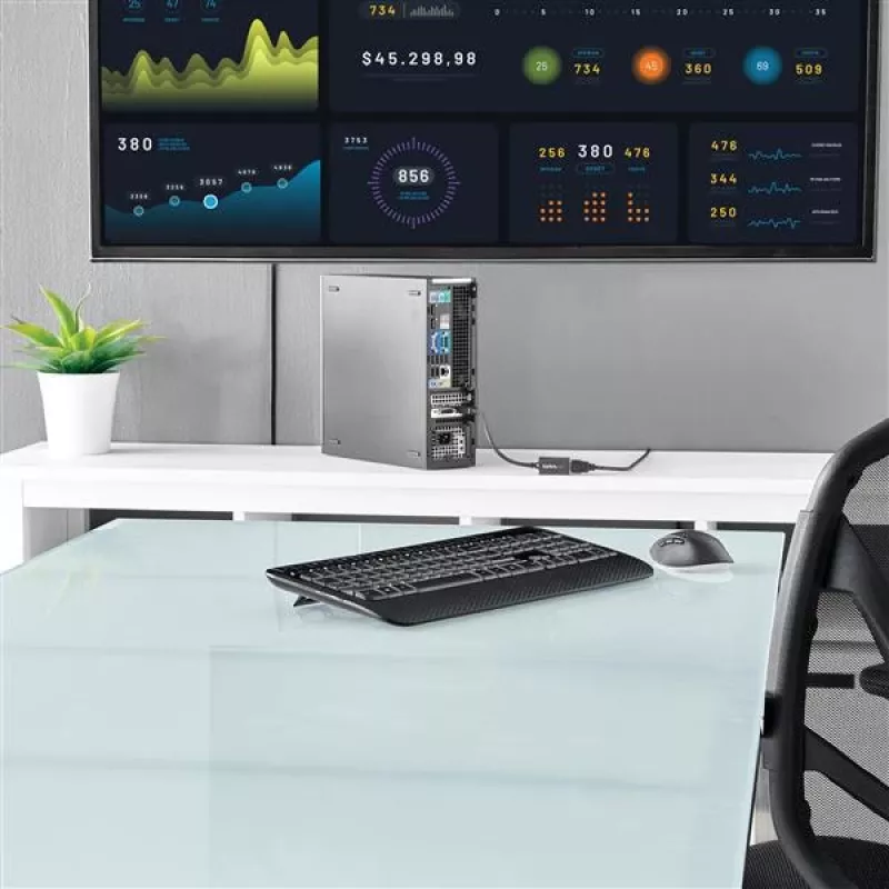 StarTech.com DP2HDMI2 adaptador de vídeo / conversor de DisplayPort para HDMI, macho/fêmea, até 1920x1200, 25 cm