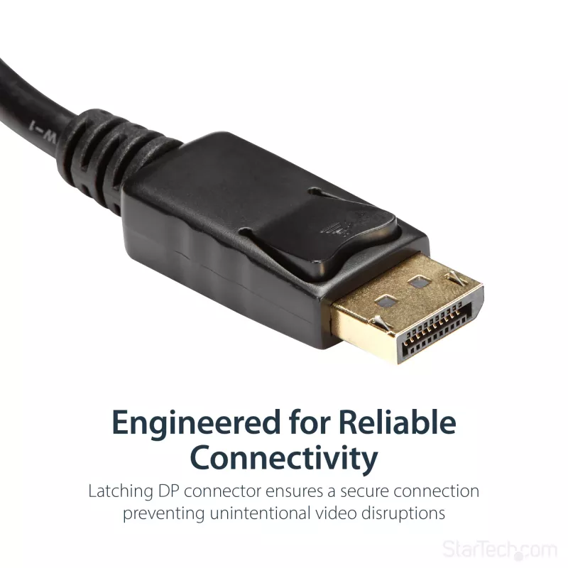 StarTech.com DP2HDMI2 adaptador de vídeo / conversor de DisplayPort para HDMI, macho/fêmea, até 1920x1200, 25 cm