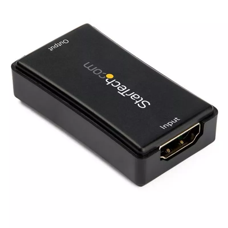 StarTech.com HDBOOST4K2 amplificador de sinal HDMI / repetidor em linha, 4K 60 Hz, até 14 m, alimentado por USB, áudio 7.1, YUV 4:4:4