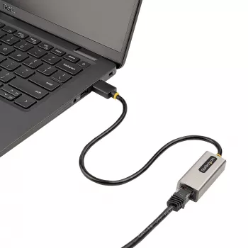 Adaptador de rede USB 3.0 para Gigabit Ethernet StarTech.com - 10/100/1000 Mbit/s, USB para RJ45, Adaptador USB 3.0 para LAN, Adaptador Ethernet USB 3.0 (GbE), cabo integrado de 28 cm, instalação sem controladores